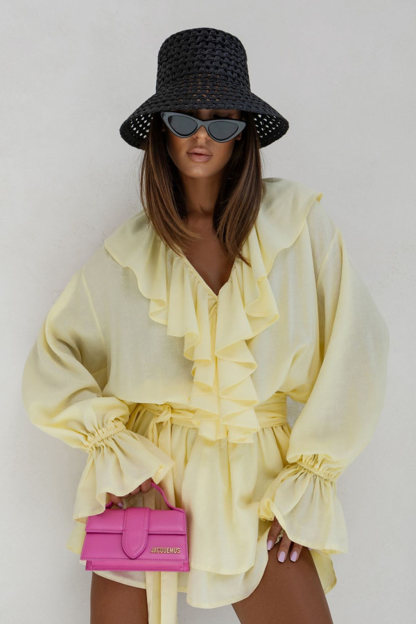 Sukienka w stylu boho IBIZA cytrynka
